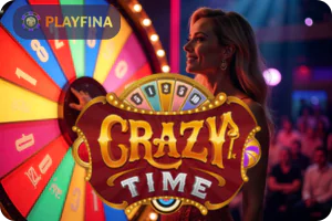 Crazy Time at Playfina Casino