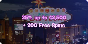 Fourth Deposit Bonus 25% up to $2,500 + 200 FS