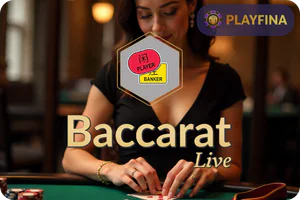 Live Baccarat at Playfina Casino