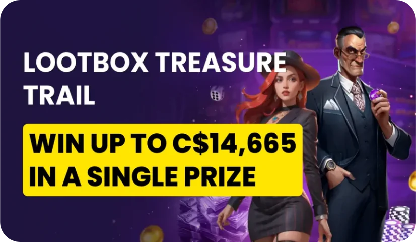 Playfina Casino Lootbox Treasure Trail
