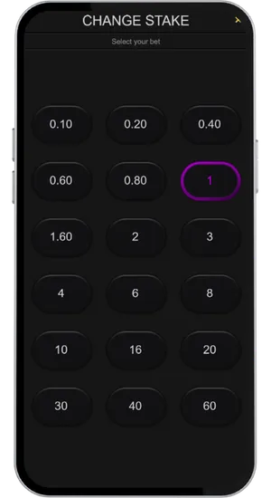 Choose bet size step