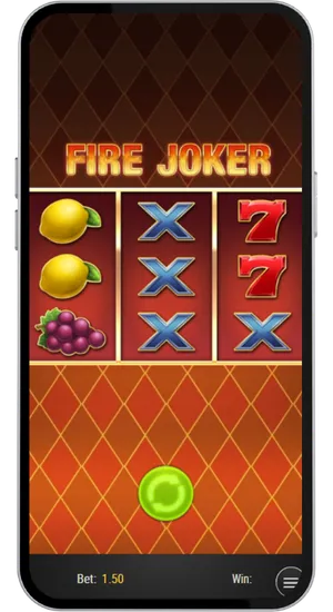 Classic slot symbols combination showing bars and sevens on reels