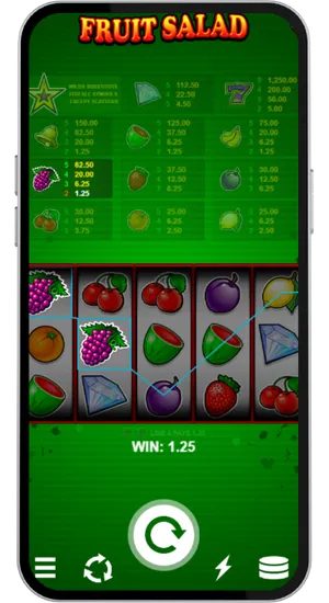 Multiple winning combinations displayed simultaneously across different paylines