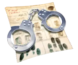 Handcuffs symbol Cops and Robbers