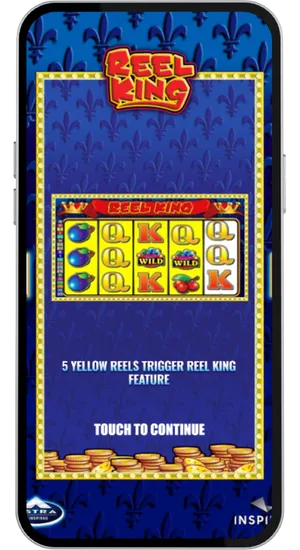 Reel King feature trigger message appearing on screen