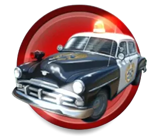 Scatter (Car Chase Bonus) in Cops and Robbers slot