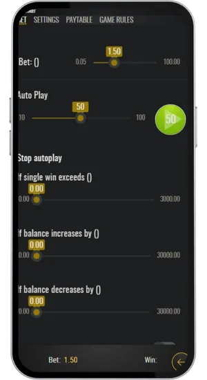 Set your stake step showing bet size controls