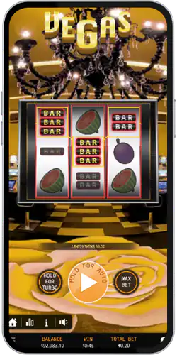 777 Vegas Slot menu