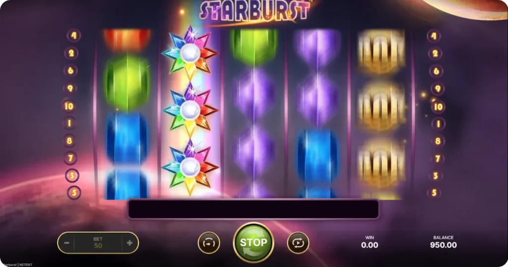Free Spins Starburst Slot